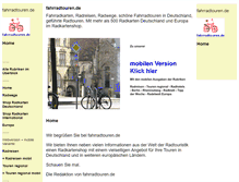 Tablet Screenshot of fahrradtouren.de